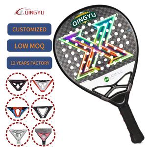 Racchetta da <span class=keywords><strong>Padel</strong></span> in Fibra di Carbonio 12K Personalizzata, 38mm Sand Diamond, Leggera e Portatile, Colore Oro - Product Image 1