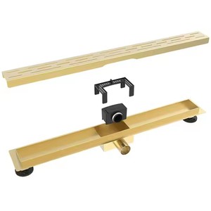 Venta caliente SUS304 Acero inoxidable Rectángulo Baño Desagüe de ducha de piso lineal largo - Product Image 5