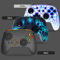 Manette de jeu sans fil Burst Crack pour Nintendo Switch/Lite/Oled Manette de jeu sans fil à émission de lumière pour Nitendo Switch