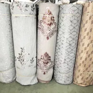 Individueller schwerer Chenille Jacquard Stoff europäischer Stil leicht Luxus günstiger Preis Verdunkelung Vorhänge Rolle