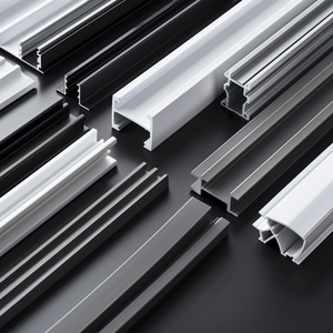 Profilé PVC à éclairage linéaire à LED personnalisable Profilé extrudé en plastique <span class=keywords><strong>pour</strong></span> lumière de bureau architecturale haute performance - Product Image 2