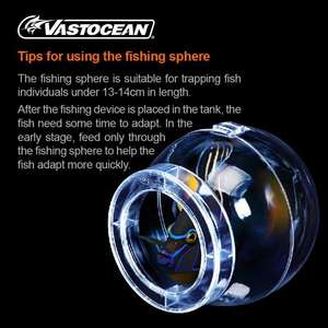 Dispositivo 100% Humano para Capturar Peces de Acuario, <span class=keywords><strong>Entrada</strong></span> Unidireccional, Sin Escape, Seguro para Toda la Vida del Acuario, Plástico Duradero y No Tóxico - Product Image 1