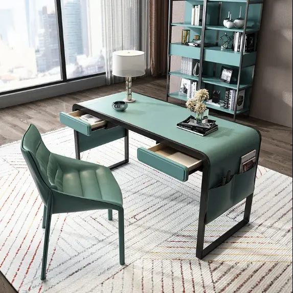 Оптовая продажа, современный настольный компьютерный стол и стул, комбинированный офисный учебный стол, стол для домашнего кабинета