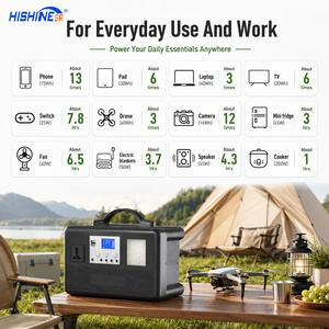 Station d'alimentation portable Hishine 300W-1000W, batterie de stockage d'énergie LiFePO4, <span class=keywords><strong>générateur</strong></span> <span class=keywords><strong>solaire</strong></span> pour le camping, l'extérieur et les situations d'urgence - Product Image 2