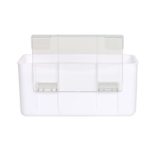 Cestino portaoggetti in plastica bianca <span class=keywords><strong>da</strong></span> appendere Organizer salvaspazio portaoggetti per la casa <span class=keywords><strong>piccolo</strong></span> cesto appeso - Product Image 4