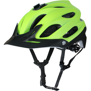 Casque de cyclisme pour adultes, réglable, moulé en une seule pièce, avec visière pour VTT, rouge - Product Image 2
