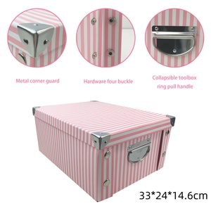 กล่องกระดาษแข็งแข็งพับได้ดีไซน์หรูหราพร้อมหัวเข็มขัดโลหะ - Product Image 5