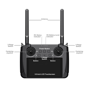 Controlador Inteligente HD Mini para Agricultura SIYI MK15, Transmisión de Imagen Dual 1080P de 15KM, Monitor de Alto Brillo de 1000 Nit, IP65 - Product Image 4