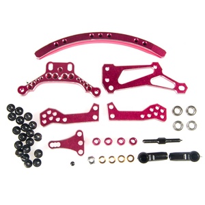 Juego de Dirección de Riel Curvo Rosa de Aluminio <span class=keywords><strong>Sakura</strong></span> <span class=keywords><strong>D4</strong></span> RWD de Alta Calidad y Durabilidad, Escala 1:10 para Autos RC - Product Image 6