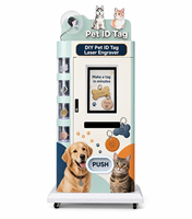 Máquina Expendedora Compacta de Grabado de Placas de Identificación para Perros, Kiosco de Personalización de Etiquetas de Identificación para Mascotas con Láser, para Espacios Comerciales Pequeños