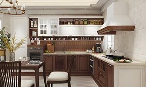 Venta al por mayor gabinetes de cocina modernos personalizados gabinetes de cocina modulares de madera montados en la pared para Villa buen precio - Product Image 4