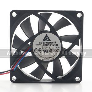 Delta 5V 24V 48V <span class=keywords><strong>DC</strong></span> 12V 0.14a <span class=keywords><strong>AC</strong></span> EC 7015 70x70x15mm 7cm ba dây Máy tính CPU bóng <span class=keywords><strong>PWM</strong></span> điều khiển tốc độ AFB0712LB-F00 Quạt làm mát - Product Image 4
