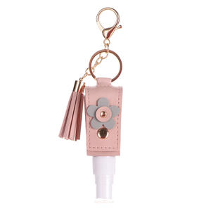 <span class=keywords><strong>Vente</strong></span> flash : Porte-clés désinfectant pour les mains 30 ml rechargeable, désinfectant pour les mains portable pour lotion de toilette, savon liquide, shampoing - Product Image 6