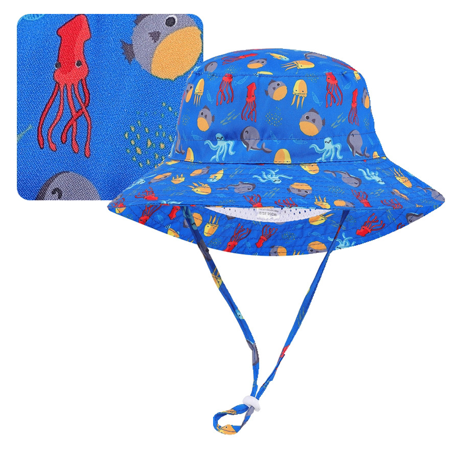 Children Bucket Hats Sun Hat UV Protection Summer Sunshade Beach Wide Brim Hat For children