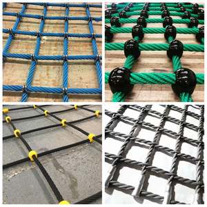 Structure murale d'escalade et de glisse pour enfants, avec filet d'escalade extérieur, cordes d'aventure et dôme pour parc d'attractions - Product Image 5