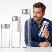 Bocal en verre transparent à large ouverture avec bouchon à vis, 250ml/300ml/500ml/750ml/1000ml, pour le stockage alimentaire, le miel et le sucre lyophilisé, également adapté aux diffuseurs à bâtonnets.