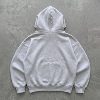 Sweat-shirt à capuche unisexe personnalisé, coupe ample, délavé à l'acide, brodé, style streetwear, pour homme, vente en gros