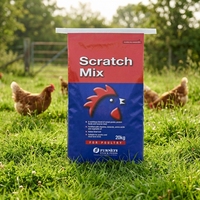 Sacs d'emballage personnalisés avec logo du fabricant pour l'alimentation animale, nourriture pour oiseaux et poulets, sacs en plastique de 20 kg et 25 kg