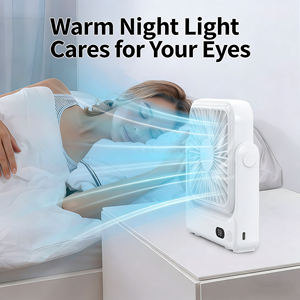 Ventilador magnético portátil plegable de 4 pulgadas para oficina, dormitorio, hogar, montaje en pared, delgado, para escritorio. - Product Image 2