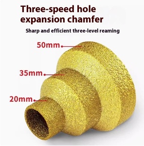 Broca de Diamante con Vástago M10 Soldada al Vacío <span class=keywords><strong>para</strong></span> Hormigón y Mampostería, Escariador Cónico <span class=keywords><strong>Multicapa</strong></span> - Product Image 5