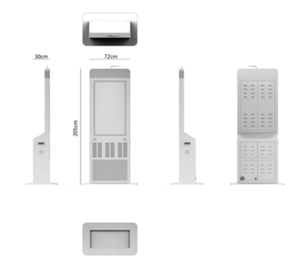 BST-Banco de energía con diseño de carga, aplicación de software para usar, Banco de energía de <span class=keywords><strong>alquiler</strong></span> de 54 ranuras, Banco de energía compartido, 5000mah, <span class=keywords><strong>alquiler</strong></span> - Product Image 3