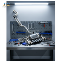 JTLD - Sistema de Escape Valvetronic con Tubo Intermedio de Longitud Igual para BMW M3 M4 F80 F82 S55, Diseño Más Reciente