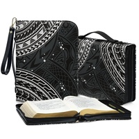 Nouveautés 2026 : Sac de Bible Imperméable Grande Capacité pour Femmes, Tendance, avec Ruban Noir Personnalisable sur Demande
