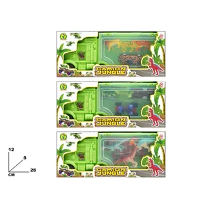 Camión de juguete Jungle Truck de 28x12x8 cm con figuras de dinosaurios para que los niños jueguen - Product Image 3