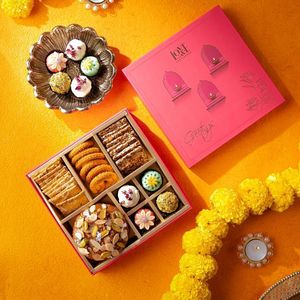 Laminación mate de cartón impreso Mubarak Eid de nuevo diseño para el Festival de Oriente Medio Cajas de regalo de Ramadán y decoraciones de dulces - Product Image 4