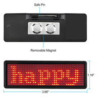Portacredenciales con Pantalla LED Programable, Portacredenciales con Nombre de Empleado, Letreros Personalizados con Mensajes