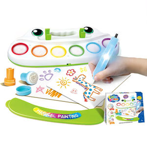 Mainan Keberuntungan Set kuas lampu ajaib ajaib warna dengan 6 warna gratis berantakan seni untuk anak-anak usia 3 + - Product Image 1
