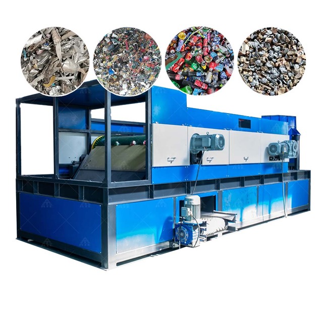 Industrial 1-10T/H Non-Ferrous Metal Copper Aluminum Scrap Sorting Eddy Current Separator