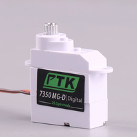 Micro servo numérique à engrenages métalliques PTK 7350MG-D 5,5 g pour avions RC à aile fixe en EPP, modèles F3P et acrobaties 3D