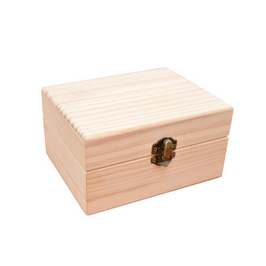 Caja de madera para aceite esencial de pino, rectangular, con cerradura, para cuidado personal, botellas de 10 ml, personalizable 1005 - Product Image 3