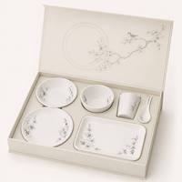 Service de vaisselle en mélamine pour restaurant chinois, motif vintage oiseaux et fleurs, assiettes et bols durables, vaisselle de qualité alimentaire CE