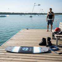 Cordon de wakeboard et de ski nautique en fibre de verre personnalisable en usine, 75 pieds, pour planche de surf avec ailerons, unisexe, pour lacs et rivières