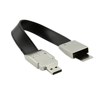 Flash drive Usb kulit desain unik 3.0 2.0 PU gelang hadiah khusus gadget Usb memori Flash 64gb 128gb