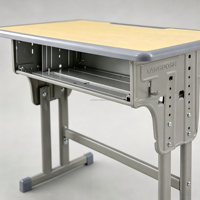 Ensemble de bureau et chaise d'étudiant en métal moderne pour salle de classe - Durable et écologique - Vente directe d'usine
