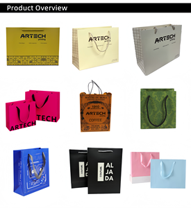 Bolsas <span class=keywords><strong>de</strong></span> Regalo Personalizadas con Nombre para Mujeres Adultas, Bolsas <span class=keywords><strong>de</strong></span> <span class=keywords><strong>Papel</strong></span> <span class=keywords><strong>de</strong></span> Lujo al por Mayor con Asa y Cinta - Product Image 5