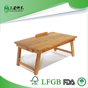 Escritorio plegable y extensible de bambú para portátil, escritorio de estudio, soporte para portátil, escritorio de regazo para personas perezosas - Product Image 5