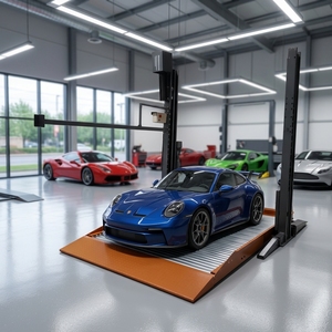 Vente en gros usine, sur mesure, empileur de voitures hydraulique à deux poteaux, plateforme à double niveau, <span class=keywords><strong>pour</strong></span> <span class=keywords><strong>garage</strong></span> domestique et commercial - Product Image 5