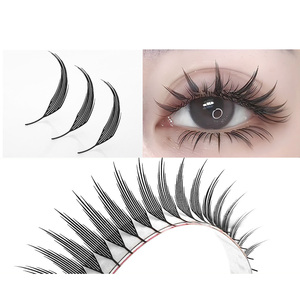New Style Handmade Comic Spire Tower Tip Premade <strong>Eyelash</strong> Extensions 8-15mm <strong>Flake</strong> Lashes Comic Wing Lashes Flared Fan <strong>Eyelashes</strong> - Product Image 2