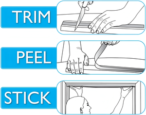 Persianas plisadas autoadhesivas RHYLINE, cortinas plegables, abrazadera de fácil fijación, instalación integrada, pantalla de papel plisada temporal - Product Image 6