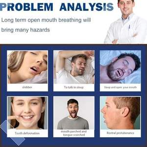 เทปแปะแก้ไขแก้ไขการหายใจทางปากสำหรับผู้ใหญ่เทปปิดริมฝีปากหยุดการนอนกรนสิ่งประดิษฐ์มีประสิทธิภาพจมูก - Product Image 4