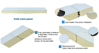 Panneau mural sandwich pour entrepôt moderne, certifié CE, à haute adhérence, écologique, en mousse de polyuréthane, ignifuge, classe B1