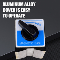 Base Magnética Universal con Interruptor de Encendido/Apagado, Soporte Magnético para Indicador de Dial, Medidor de Palanca, Torno CNC, Fresadora