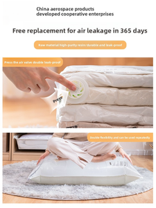 PA + PE universale di plastica salvaspazio armadio Organizer doppio zip cubo <span class=keywords><strong>sacchetti</strong></span> di tenuta <span class=keywords><strong>sottovuoto</strong></span> per abbigliamento materasso - Product Image 6