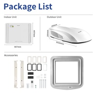 Aire Acondicionado para Autocaravanas Puremind RV, R410a, 8000 Btu, 12000 Btu, Aire Acondicionado de Techo para Camiones, Autobuses, Caravanas, Autocaravanas