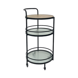 <span class=keywords><strong>Chariot</strong></span> à cadre métallique en verre cannelé moderne pour salon, salle à manger, cuisine, villas, hôtels, appartements - Product Image 6