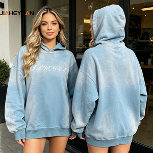 Spray Wash Hand-Distressed Vintage Wash Acid Wash High Quality <strong>Hoodie</strong> 480GSM Oversized Heavyweight Fleece Streetwear - Product Image 2